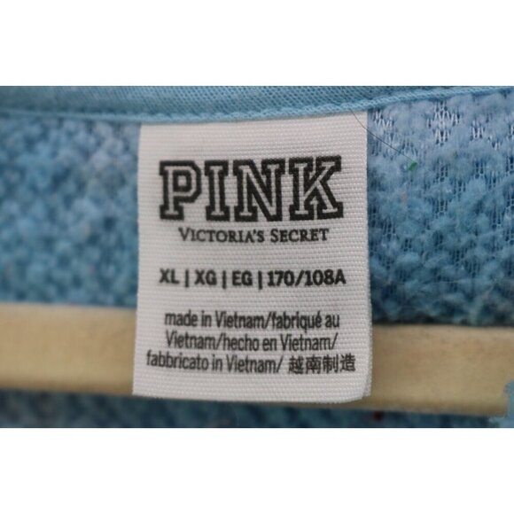 Pink by Victoria's Secret Plush Fleece Pullover Hoodie-XL-Oversized - Picture 6 of 13